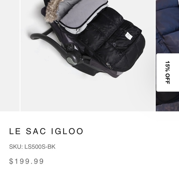 7AM enfant le sac igloo foot muff 6-18 month size - Picture 2 of 9